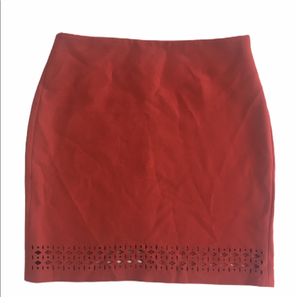 Banana Republic Orange Pencil Skirt